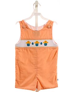 POSH ORIGINALS  ORANGE  GINGHAM SMOCKED JON JON