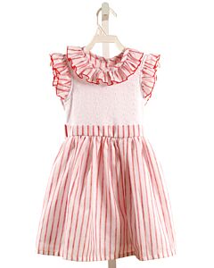 D BERTHA  RED  STRIPED  DRESS