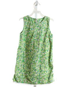 KELLY'S KIDS  GREEN  FLORAL  DRESS