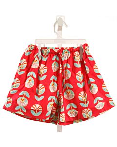 RED BEANS  HOT PINK  FLORAL  SHORTS