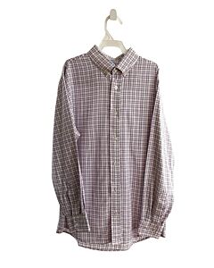 BELLA BLISS  LT PINK  PLAID  DRESS SHIRT