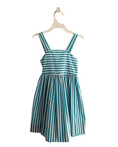 KELLY'S KIDS  AQUA  STRIPED  DRESS