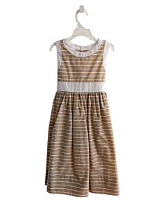 KELLY'S KIDS BROWN STRIPED DRESS