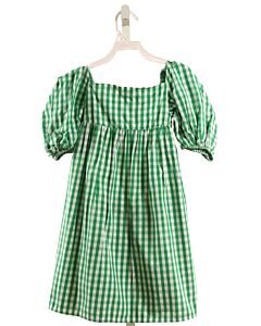 MARLO  GREEN  GINGHAM  DRESS