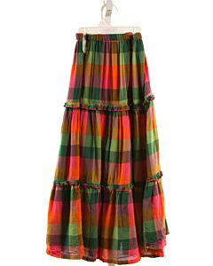 PINK CHICKEN  MULTI-COLOR  PLAID  SKIRT