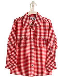 BUSY BEES  RED  GINGHAM  DRESS SHIRT