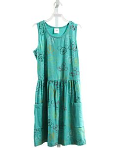 HANNA ANDERSSON  GREEN KNIT  PRINTED DESIGN KNIT DRESS