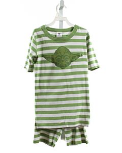 HANNA ANDERSSON  GREEN KNIT STRIPED  LOUNGEWEAR