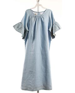 THE OAKS APPAREL   BLUE LINEN   DRESS