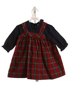 SOPHIE & LUCAS  RED  PLAID  DRESS