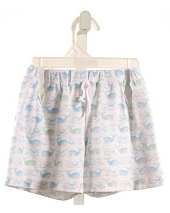 THE PROPER PEONY  LT BLUE  PRINT  SHORTS