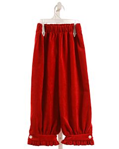 ALICE KATHLEEN  RED CORDUROY   PANTS WITH RUFFLE