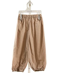 EMYSUE ORIGINALS  BROWN  GINGHAM  PANTS