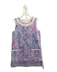 LILLY PULITZER  PURPLE   PRINTED DESIGN DRESS
