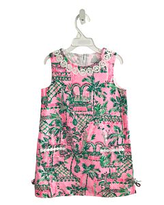 LILLY PULITZER  HOT PINK   PRINTED DESIGN DRESS