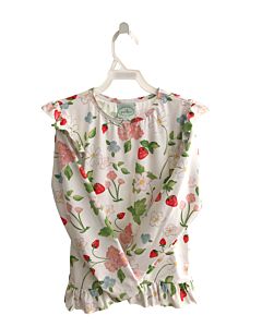 GRACE & JAMES  WHITE  FLORAL  RASH GUARD