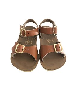 SUN SANS/ SALTWATER SANDALS BROWN SANDALS *THIS ITEM IS GENTLY USED WITH MINOR SIGNS OF WEAR (MINOR WEAR ON TOES) *EUC SIZE TODDLER 6
