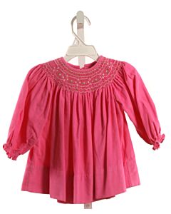 EVERYDAY HEIRLOOM  HOT PINK CORDUROY  SMOCKED DRESS