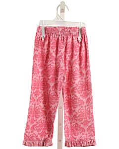 ORIENT EXPRESSED  PINK CORDUROY   PANTS WITH RUFFLE