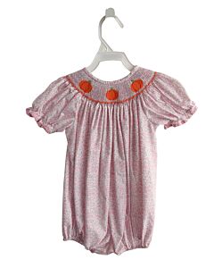 CLASSIC WHIMSY  LT PINK  FLORAL SMOCKED BUBBLE