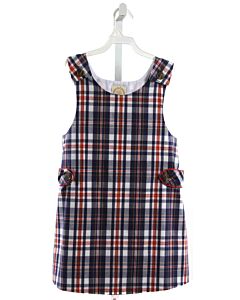 THE BEAUFORT BONNET COMPANY  NAVY  PLAID  DRESS