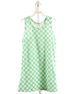 AREA CODE 407  MINT  GINGHAM  KNIT DRESS