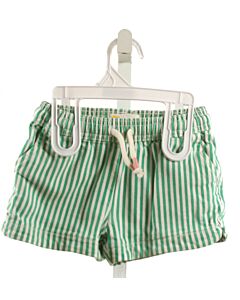 MINI BODEN  GREEN  STRIPED  SHORTS