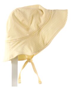 JOJO MAMAN BEBE  YELLOW SEERSUCKER STRIPED  HAT