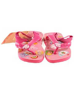 HAVAIANAS PINK FLIP FLOPS WITH PEPPA PIG DESIGN *NWT SIZE TODDLER 7