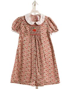 EMILY LACEY  PINK  FLORAL SMOCKED DRESS