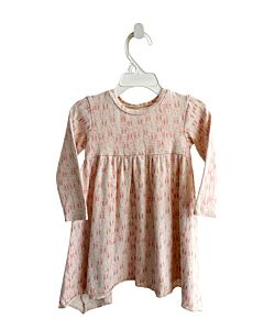 EGG  PINK  PRINT  KNIT DRESS
