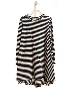 HANNAH KATE  BLUE KNIT STRIPED  DRESS