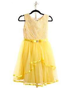 SUNNY FASHION  YELLOW TULLE   PARTY DRESS
