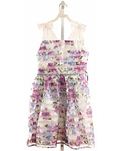 SPEECHLESS KIDS  PURPLE  FLORAL  PARTY DRESS WITH TULLE