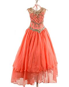 LITTLE ROSIE PAGEANT  PINK    PARTY DRESS
