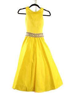 LITTLE ROSIE PAGEANT  YELLOW    PARTY DRESS