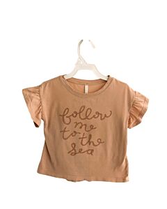 RYLEE & CRU  LT PINK  PRINT  KNIT SS SHIRT