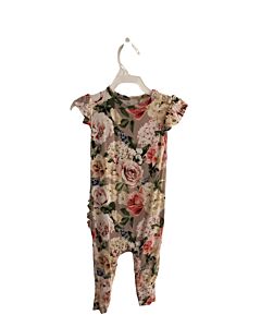 POSH PEANUT  PINK  FLORAL  KNIT ROMPER
