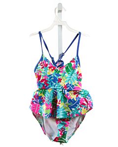 LANDS' END KIDS  MULTI-COLOR  FLORAL  2-PIECE SWIMSUIT