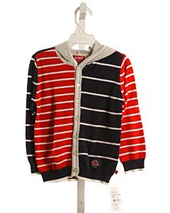 KANZ  MULTI-COLOR  STRIPED  CARDIGAN