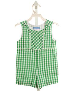 MONDAY'S CHILD  GREEN  GINGHAM  JON JON