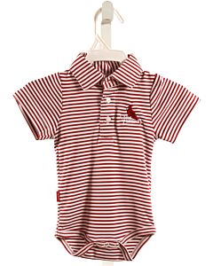 GARB  RED  STRIPED  KNIT SS SHIRT