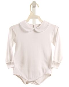 MI LUCERO  WHITE    KNIT LS SHIRT WITH PICOT STITCHING