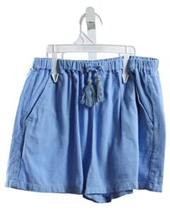 BISBY BY LITTLE ENGLISH  BLUE LINEN   SHORTS