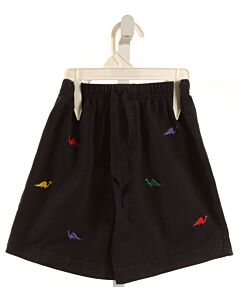 FLORENCE EISEMAN  NAVY   EMBROIDERED SHORTS