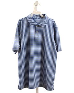 VINEYARD VINES  BLUE  STRIPED  KNIT SS SHIRT