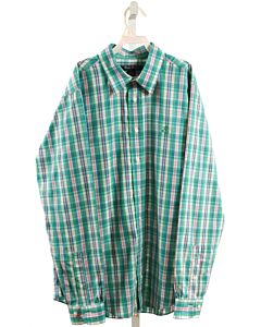BROOKS BROTHERS  MINT  PLAID  DRESS SHIRT