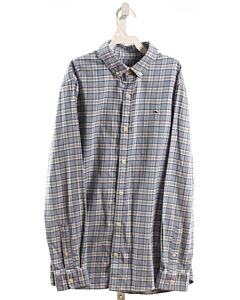VINEYARD VINES  LT BLUE FLANNEL PLAID  DRESS SHIRT