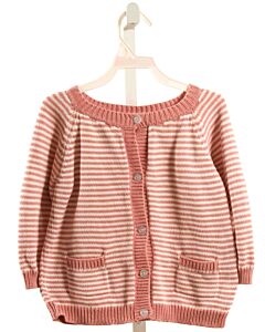 BELLA BLISS  PINK  STRIPED  CARDIGAN