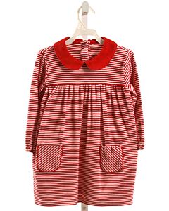 NO TAG  RED  STRIPED  KNIT DRESS
